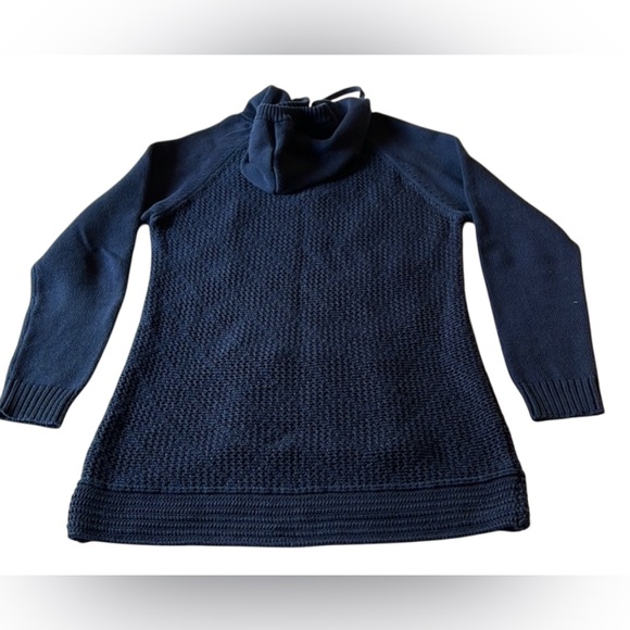 PrAna Sugar Beach Navy Blue Women's Sweater 100% Organic Cotton Beach Sz M EUC - Picture 5 of 10